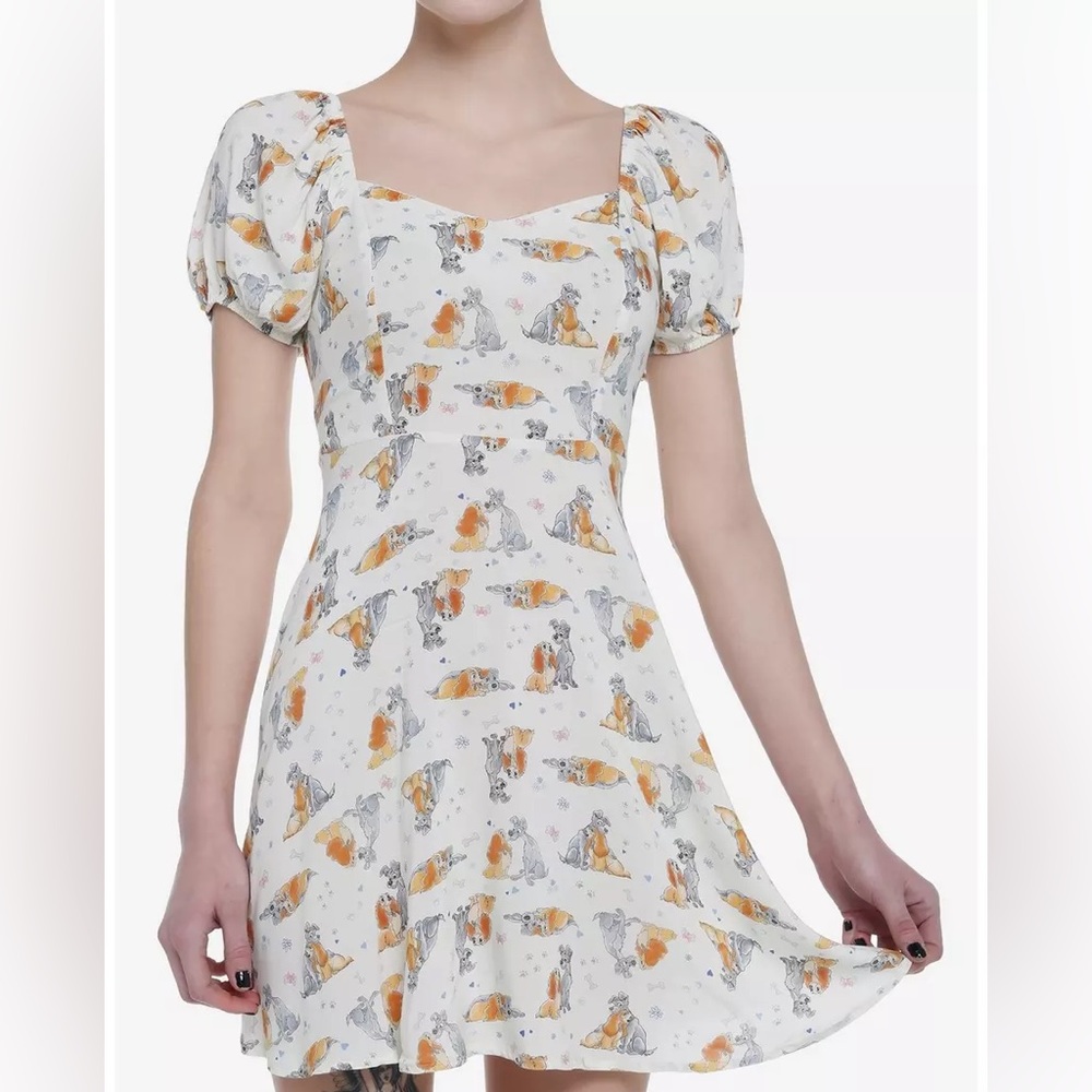 Disney Women’s Dress Lady and the Tramp Print - New with Tags